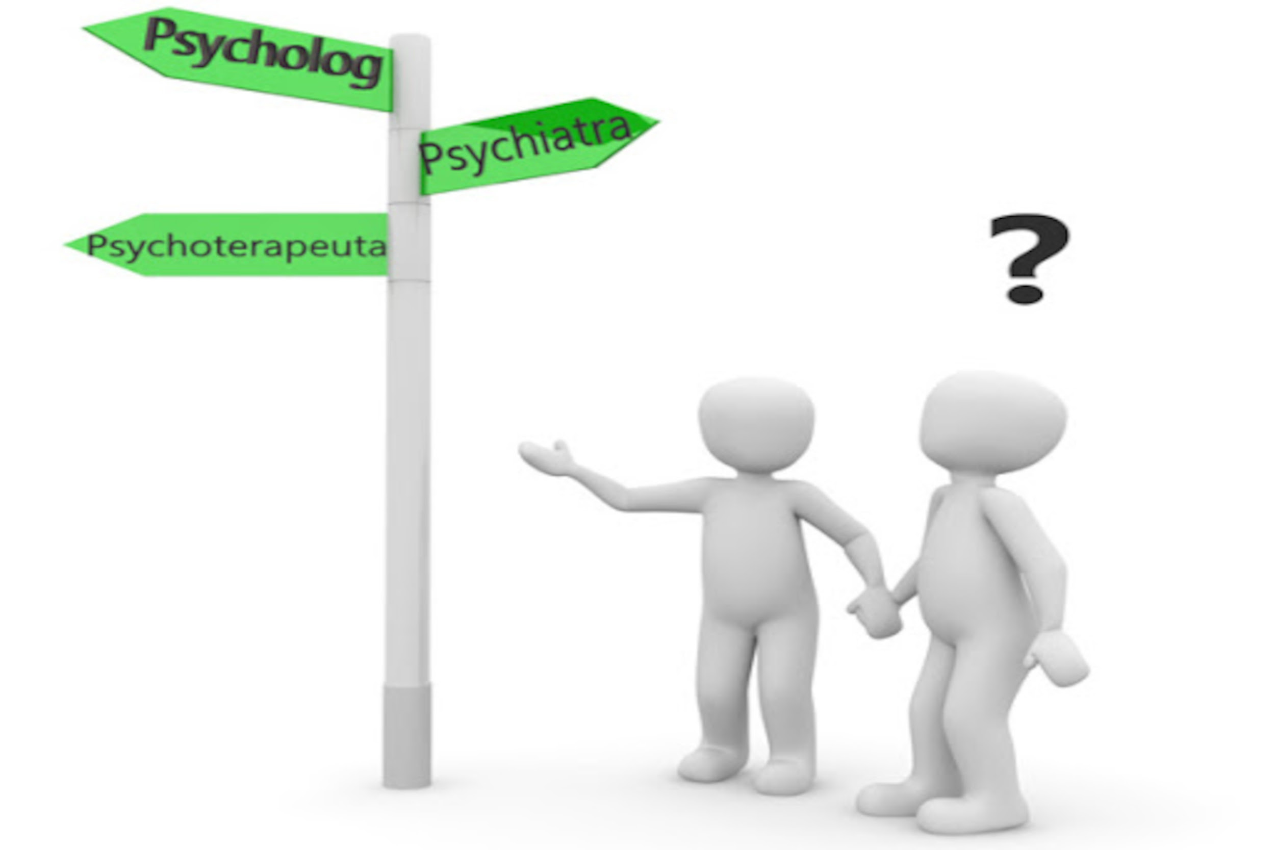 Psychiatra, psycholog, psychoterapeuta